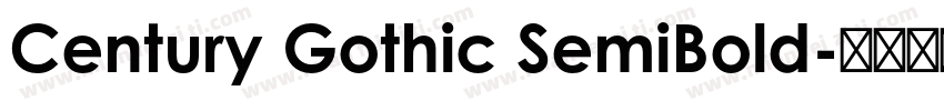 Century Gothic SemiBold字体转换